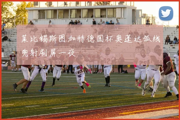 莱比锡斯图加特德国杯奥蓬达弧线兜射刷屏一夜